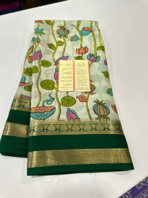 Pure Mysore Silk Kalamkari Sarees (7)