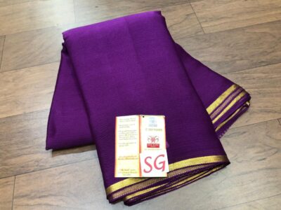 Pure Mysore Wrinkle Silk Sarees (50)