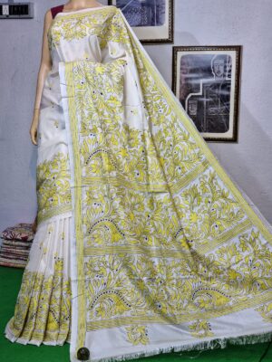 Soft Art Silk Kantha Work Sarees (12)