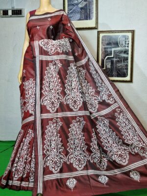 Soft Art Silk Kantha Work Sarees (16)