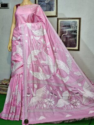 Soft Art Silk Kantha Work Sarees (3)