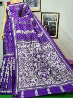 Soft Art Silk Kantha Work Sarees (7)