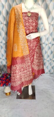 Cotton Dupion Silk Batik Dresses (17)