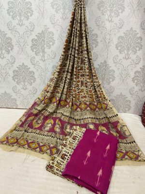 Kalamkari Ikkath Cotton Dresses (16)
