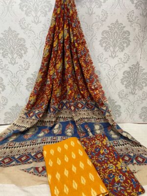 Kalamkari Ikkath Cotton Dresses (18)