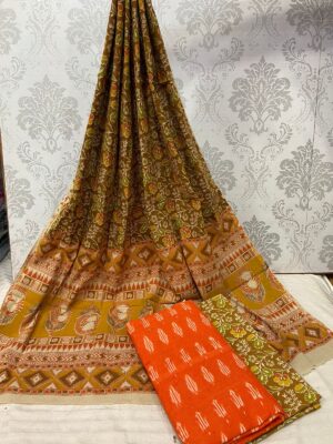 Kalamkari Ikkath Cotton Dresses (25)