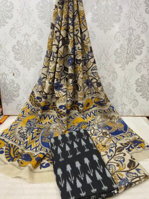 Kalamkari Ikkath Cotton Dresses (3)