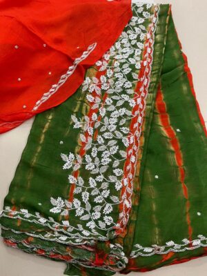 Exclusive Party Wear Chinnon Sarees (53)