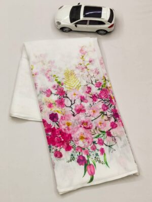 Fancy Linen Floral Sarees With Price (6)