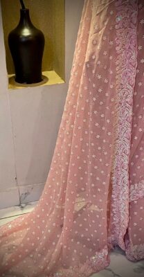 Georgette Sarees With Work With Blouse (21)