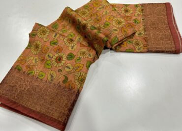 Kalamkari Prints O Chanderi Cotton Silk Sarees (8)