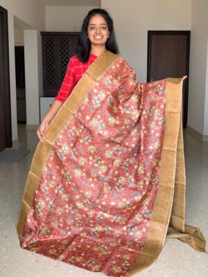 Latest Tussar Silk Printed Sarees (1)