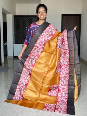 Latest Tussar Silk Printed Sarees (16)