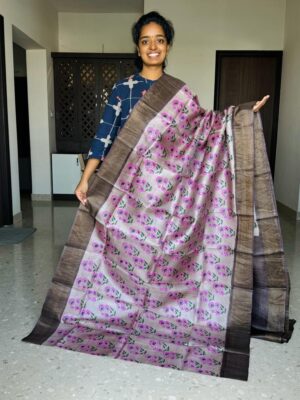 Latest Tussar Silk Printed Sarees (20)