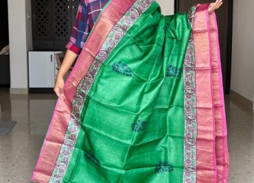 Latest Tussar Silk Printed Sarees (21)
