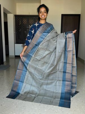 Latest Tussar Silk Printed Sarees (26)