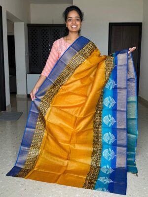 Latest Tussar Silk Printed Sarees (30)