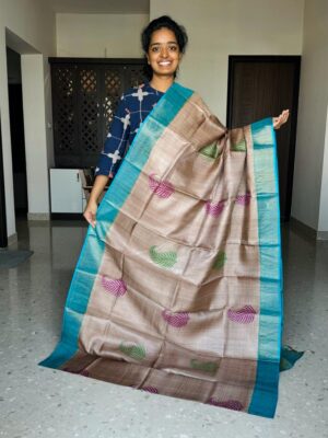 Latest Tussar Silk Printed Sarees (31)
