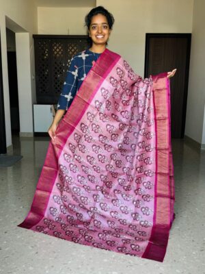 Latest Tussar Silk Printed Sarees (33)
