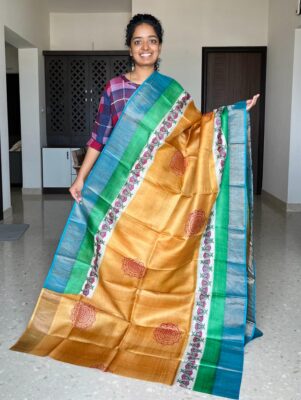 Latest Tussar Silk Printed Sarees (34)