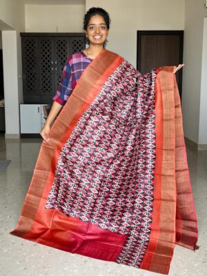 Latest Tussar Silk Printed Sarees (35)