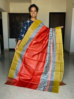 Latest Tussar Silk Printed Sarees (4)