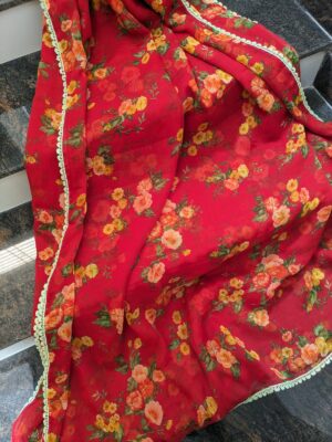 Light Weight Georgette Floral Sarees (11)