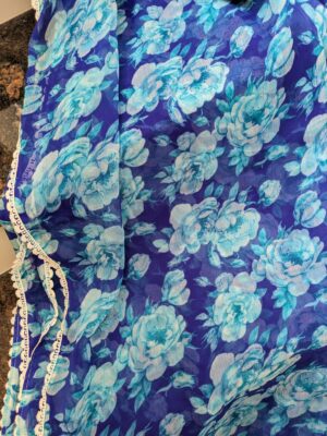 Light Weight Georgette Floral Sarees (17)