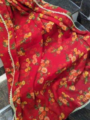 Light Weight Georgette Floral Sarees (2)