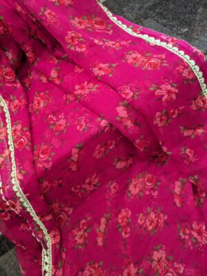 Light Weight Georgette Floral Sarees (3)
