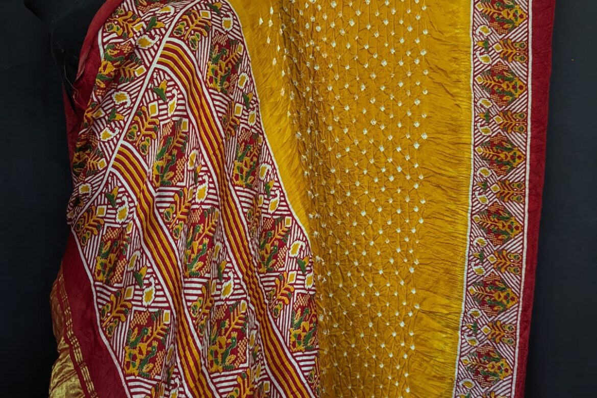 New Collection Modal Silk Patola Print Sarees (9)