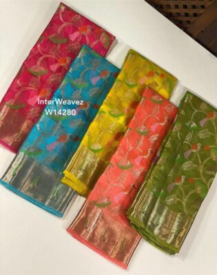 Pure Kota Silk Meena Weaving With Blouse (5)