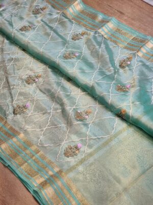 Pure Metallic Tissue Banaras Sarees (30)
