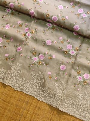 Pure Organza Silk With Pearl Work (12)