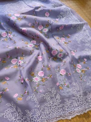 Pure Organza Silk With Pearl Work (29)