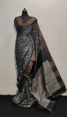 Pure Tussar Silk Sarees With Blouse (12)
