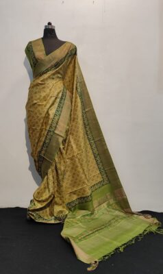 Pure Tussar Silk Sarees With Blouse (2)