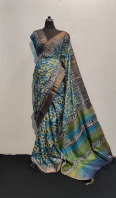 Pure Tussar Silk Sarees With Blouse (27)