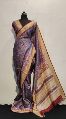 Pure Tussar Silk Sarees With Blouse (29)