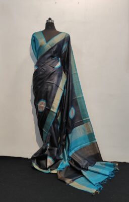 Pure Tussar Silk Sarees With Blouse (30)