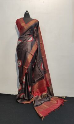 Pure Tussar Silk Sarees With Blouse (32)