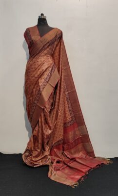 Pure Tussar Silk Sarees With Blouse (9)