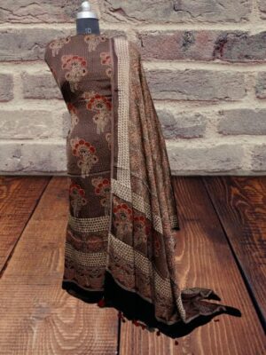 Ajrakh Hand Block Modal Silk Dresses (1)
