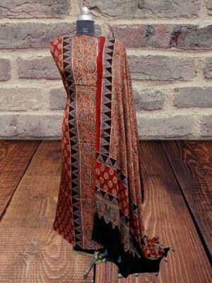 Ajrakh Hand Block Modal Silk Dresses (13)