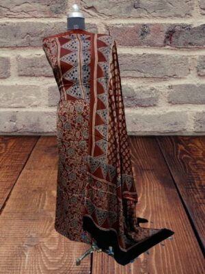 Ajrakh Hand Block Modal Silk Dresses (17)