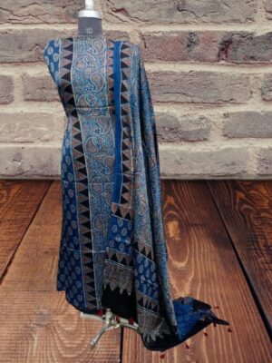 Ajrakh Hand Block Modal Silk Dresses (8)