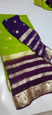 Beautiful Georgette Shaded Sarees (3)