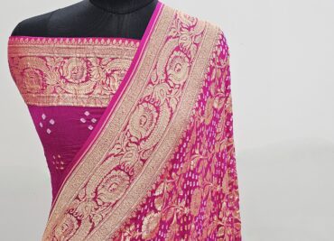 Pure Bandini Georgette Sarees With Blouse (11)