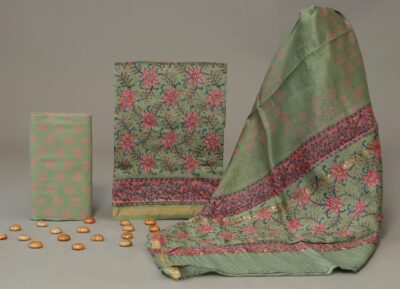 Pure Chanderi Silk Dress Materials Online (3)