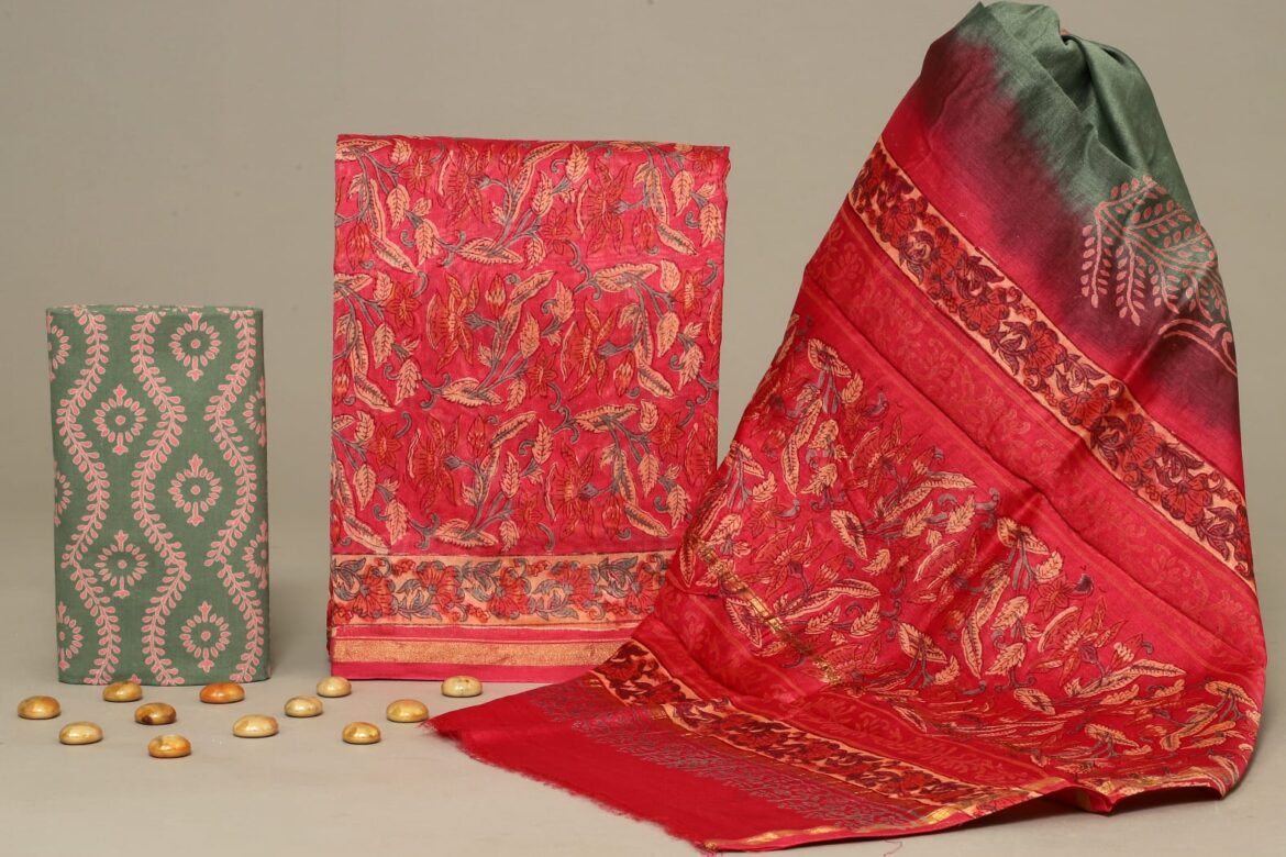 Pure Chanderi Silk Dress Materials Online (4)